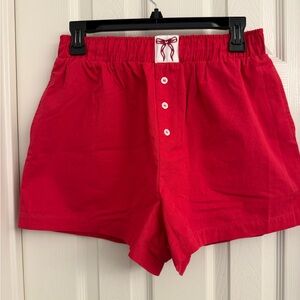 Anthropologie Boxer-Style Shorts